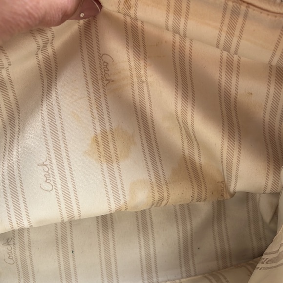 Coach Penelope Cream Ivory Leather Shoulder Hang Bag Style # 13164 - Picture 7 of 7